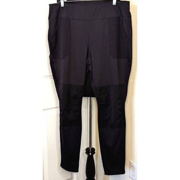 Carhartt Black fitted Leggings Women’s XL 16-18 regular - Picture 1 of 12